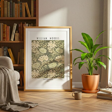 plakat william morris chrysanthemum 50x70