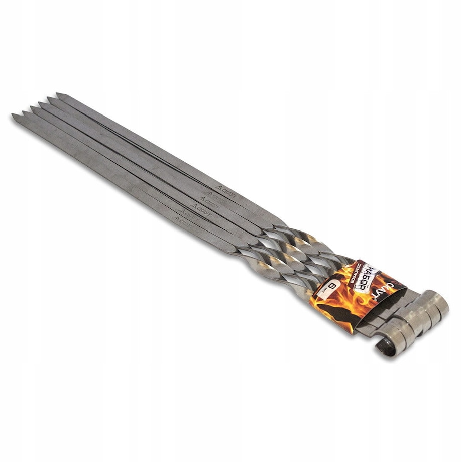 Szpady szpikulce do szaszłyków mięsa 45cm 6 sztuk SKAUT