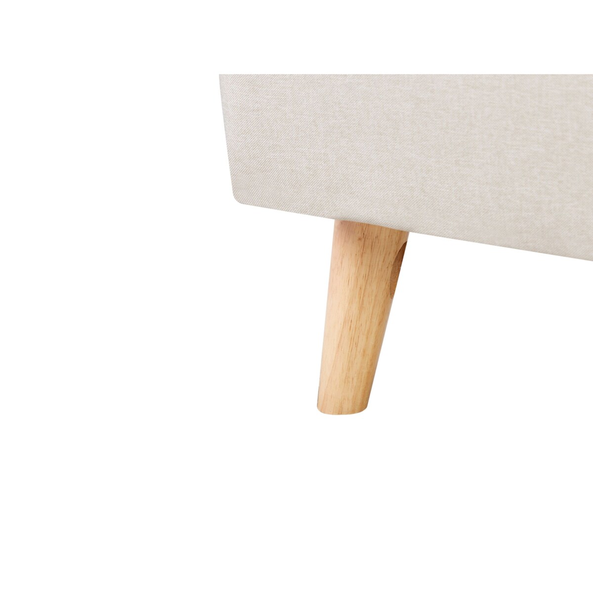 Łóżko tapicerowane 180 x 200 cm beżowe RENNES