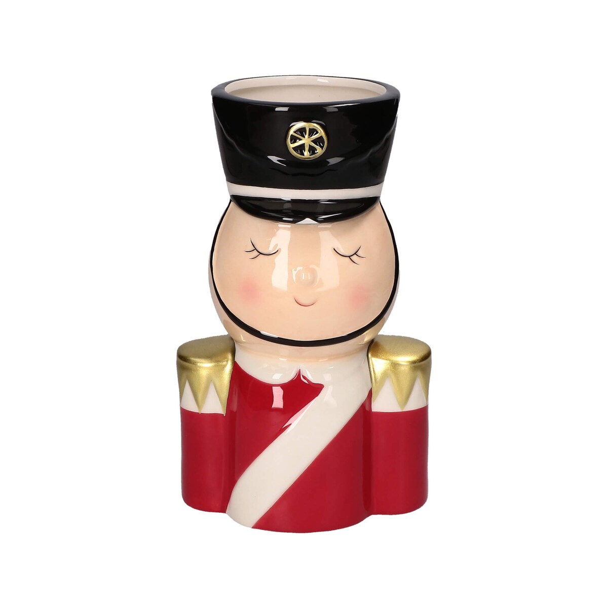 Zestaw 2 ceramicznych wazonów w kształcie świątecznego muzyka Zumpapazum