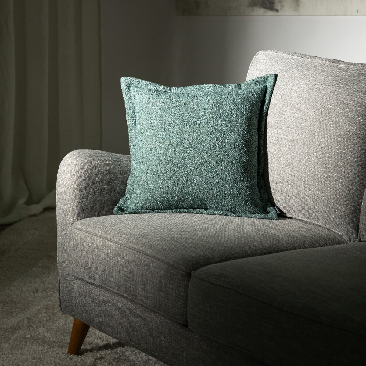 Poszewka Mona na poduszkę 45x45 zielony melanż