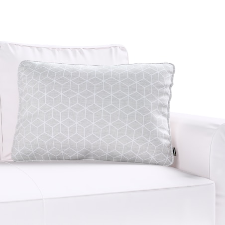 Poszewka Gabi na poduszkę prostokątna 60x40 wzór sześcianów na szarym tle