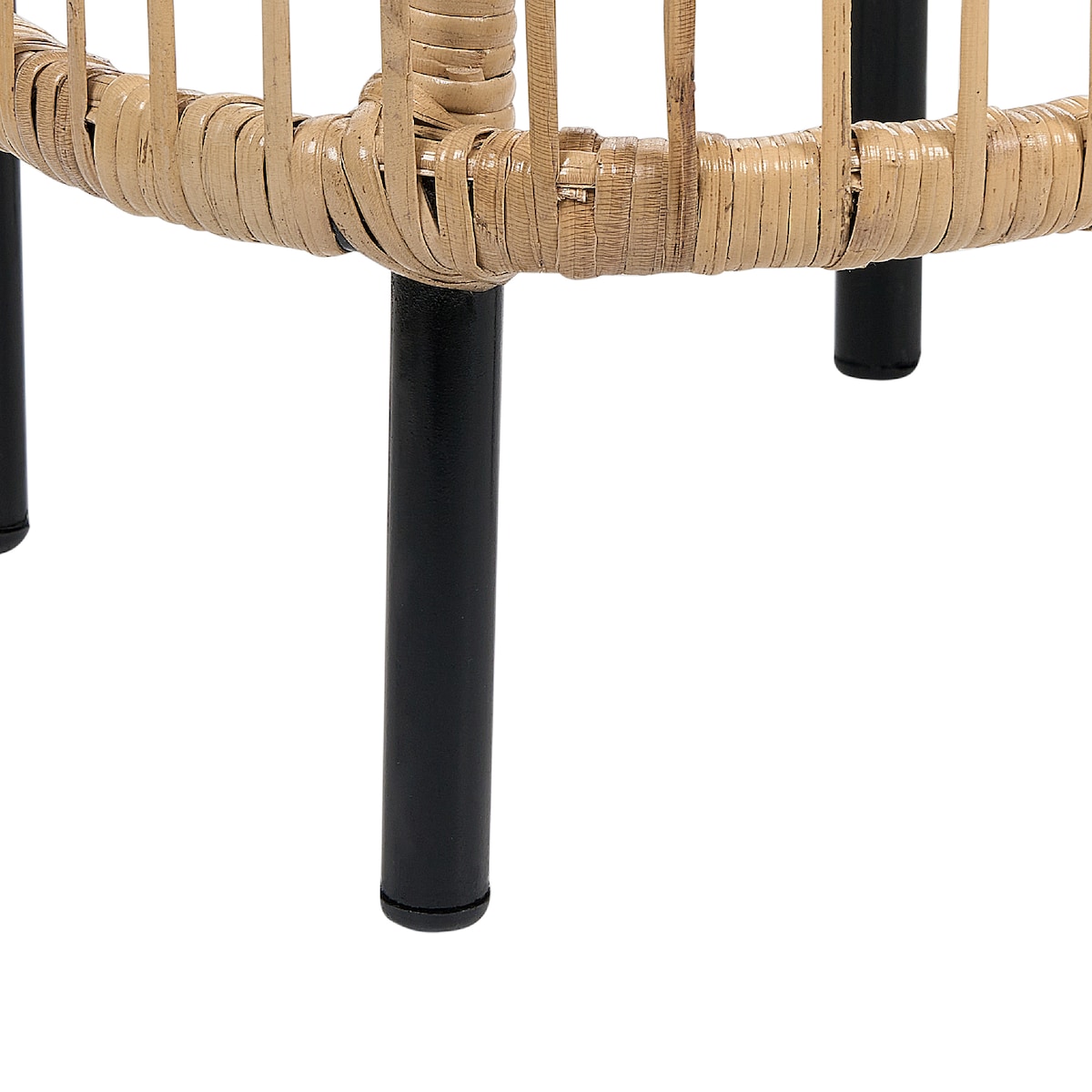 Stolik kawowy ogrodowy CESENATICO 67 cm 67 cm Rattan Naturalny