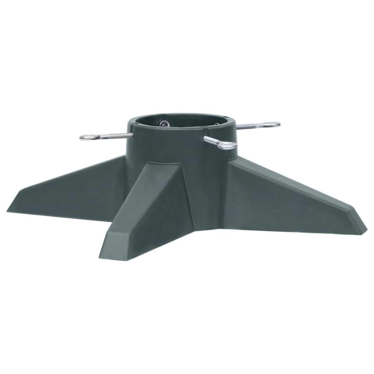vidaXL Stojak pod choinkę, zielony, 55,5 x 55,5 x 15 cm