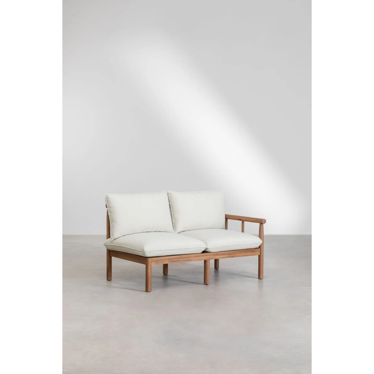 Zestaw ogrodowy: 5-osobowa sofa narożna, fotel i stolik kawowy z drewna akacjowego Melvin