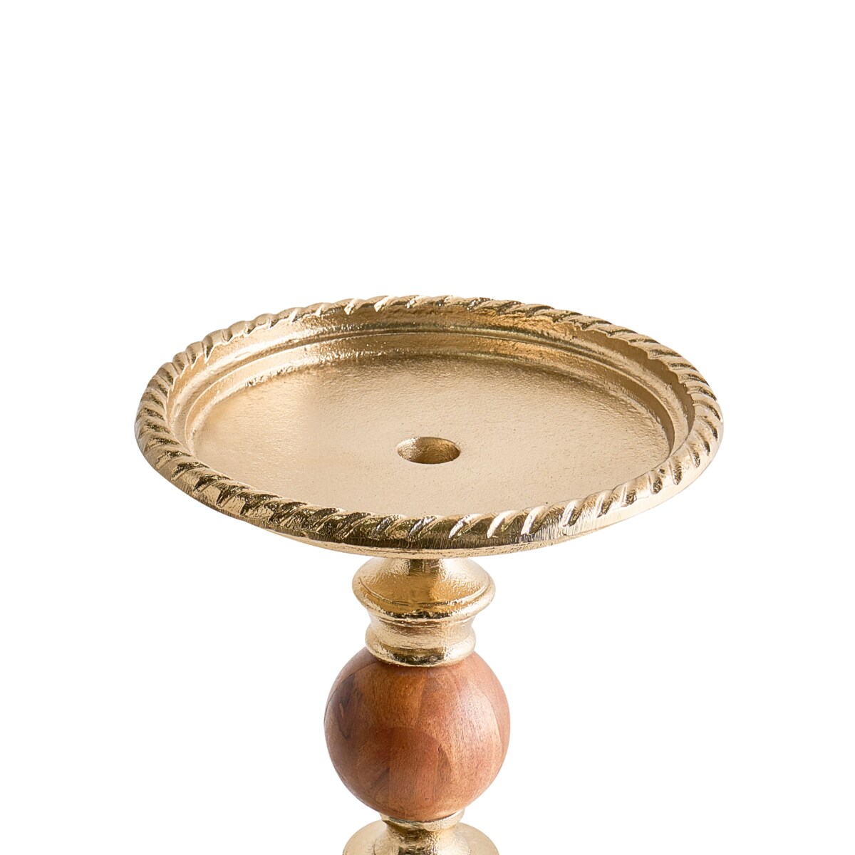 Świecznik VODNO Metal 31 cm Złoty