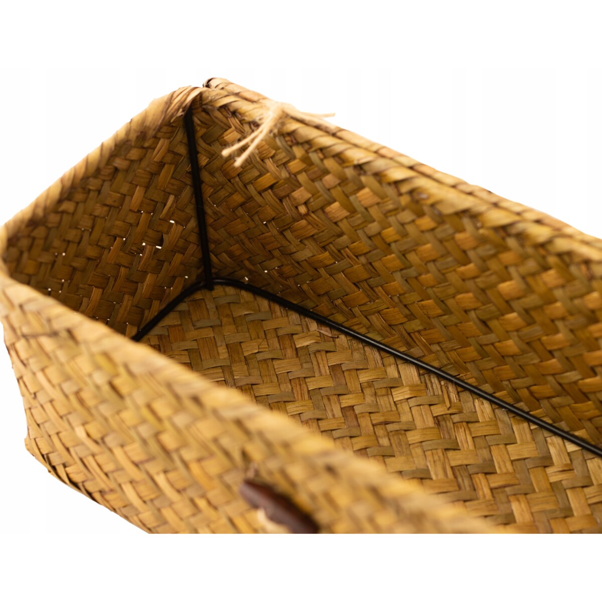 CHUSTECZNIK PUDEŁKO NA CHUSTECZKI BOHO naturalne dekoracja prezent 26x12cm