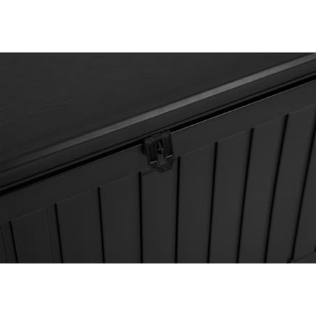 Skrzynia ogrodowa balkonowa 109x51,5x55 cm 270 litrów czarna Plonos