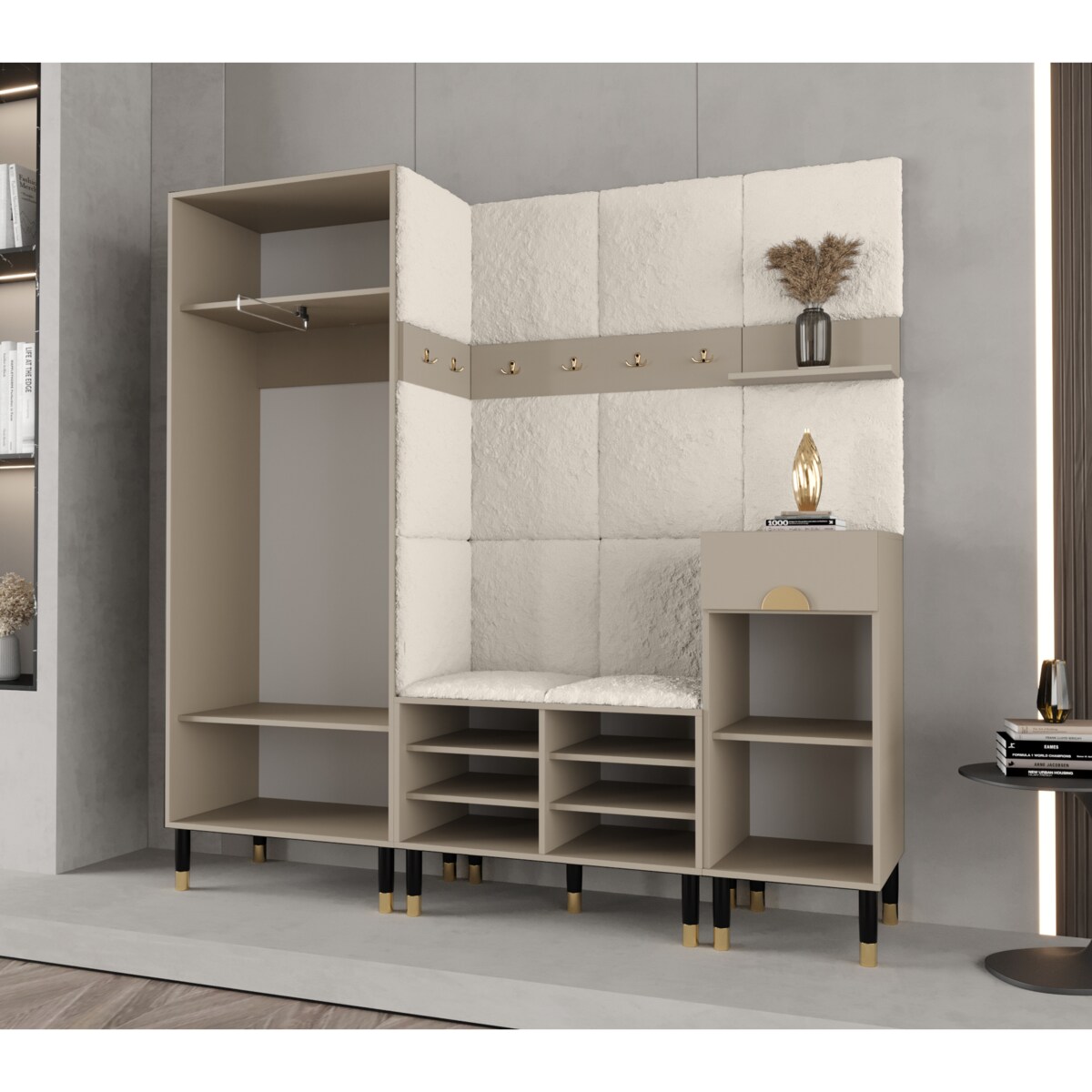 Garderoba do przedpokoju Abiks PALERMO 1 kaszmir+poso60