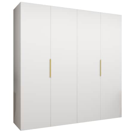 Szafa uchylna otwierana MARBELLA 1 200 wys. 202 cm Biały + u. Złoty