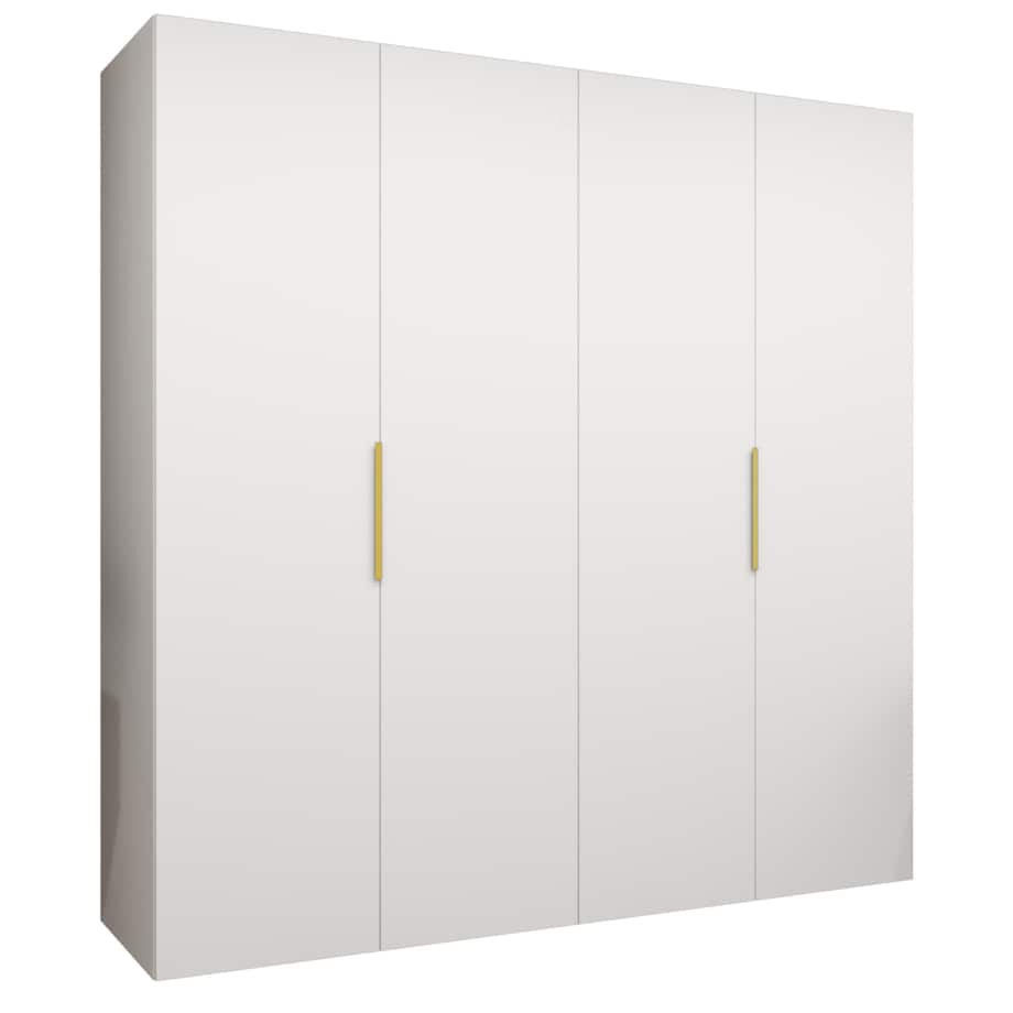 Szafa uchylna otwierana MARBELLA 1 200 wys. 202 cm Biały + u. Złoty