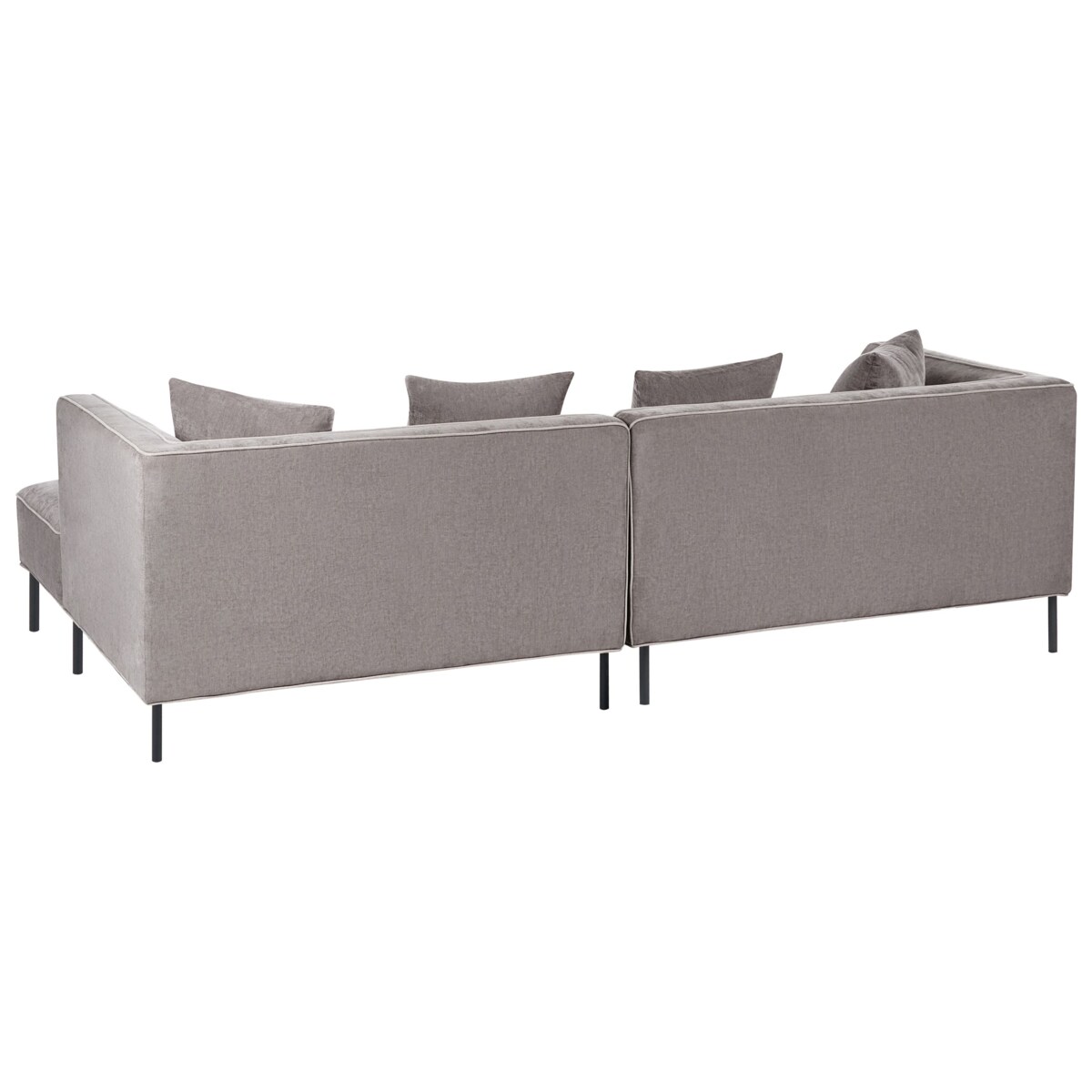 Narożnik dla 3 osób SATER Szenil Beżowoszary Lewostronny