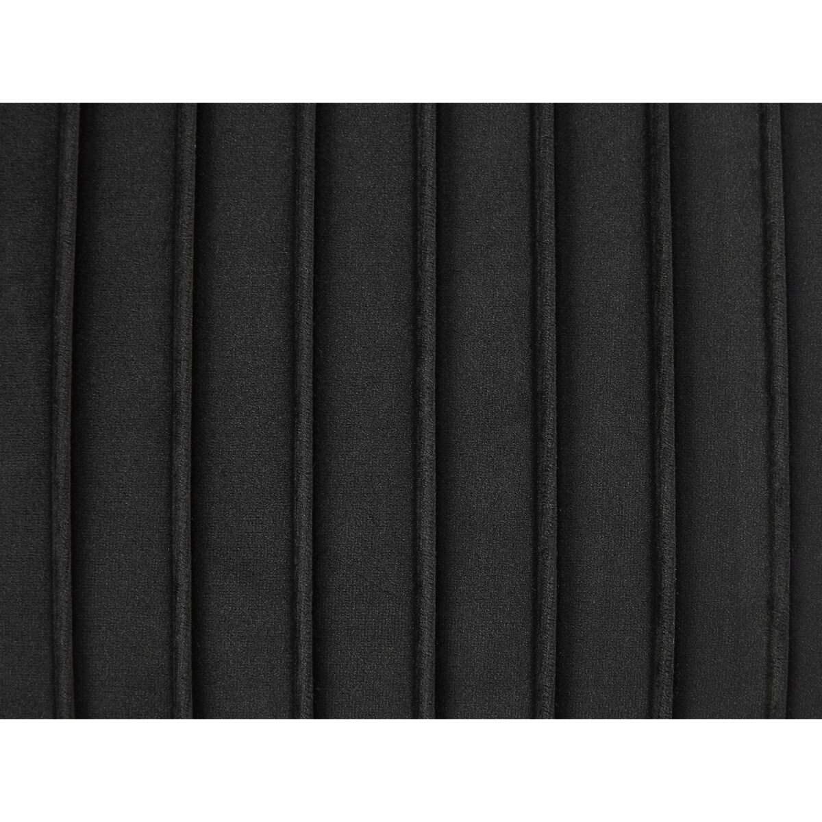 Ławka do sypialni welurowa czarna PATERSON