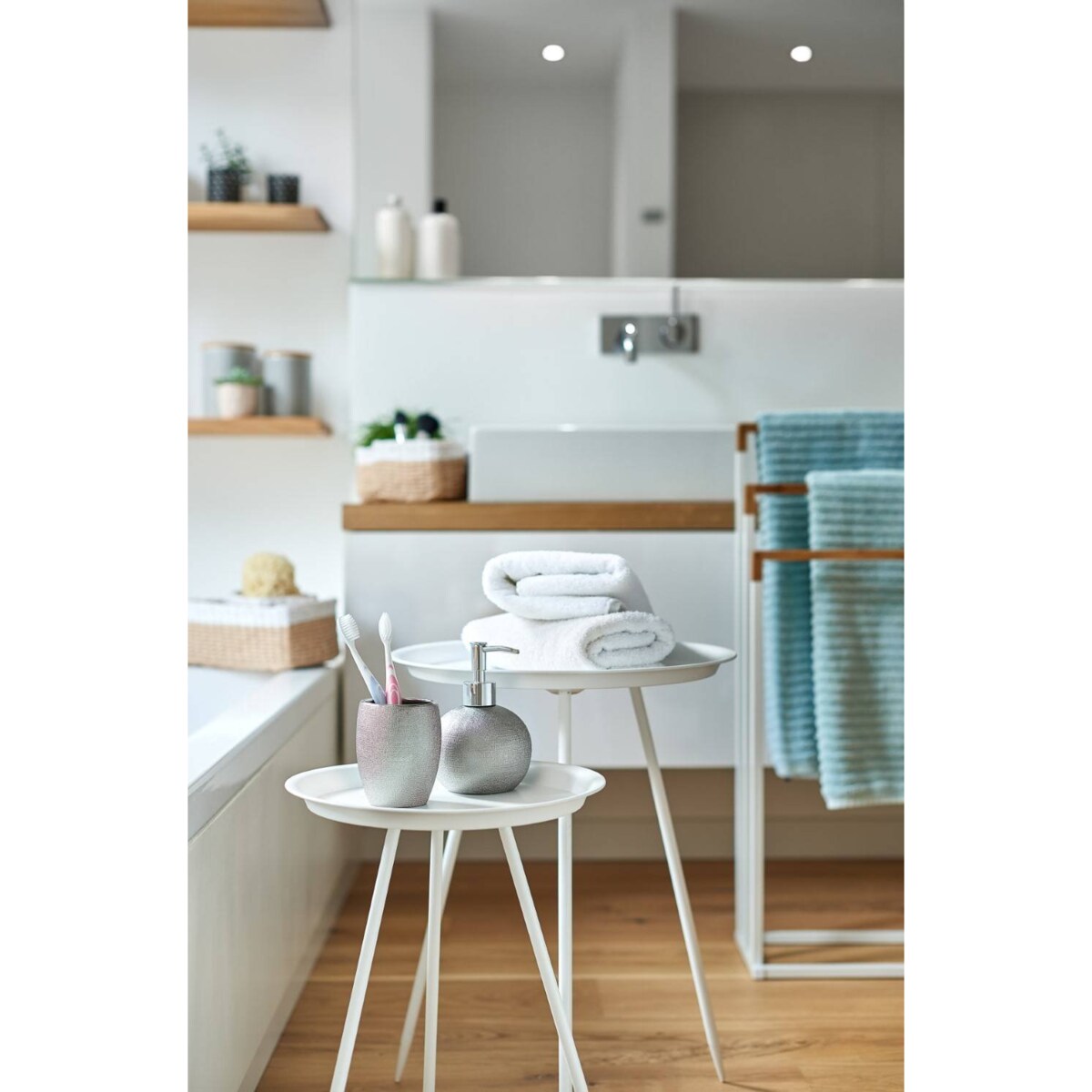 Stolik okolicznościowy, okazjonalny - metalowy pomocnik, Ø 30 cm, ZELLER