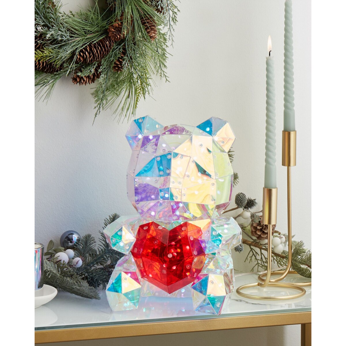 Dekoracja Smart LED z apilkacją miś wielokolorowa RIGEL