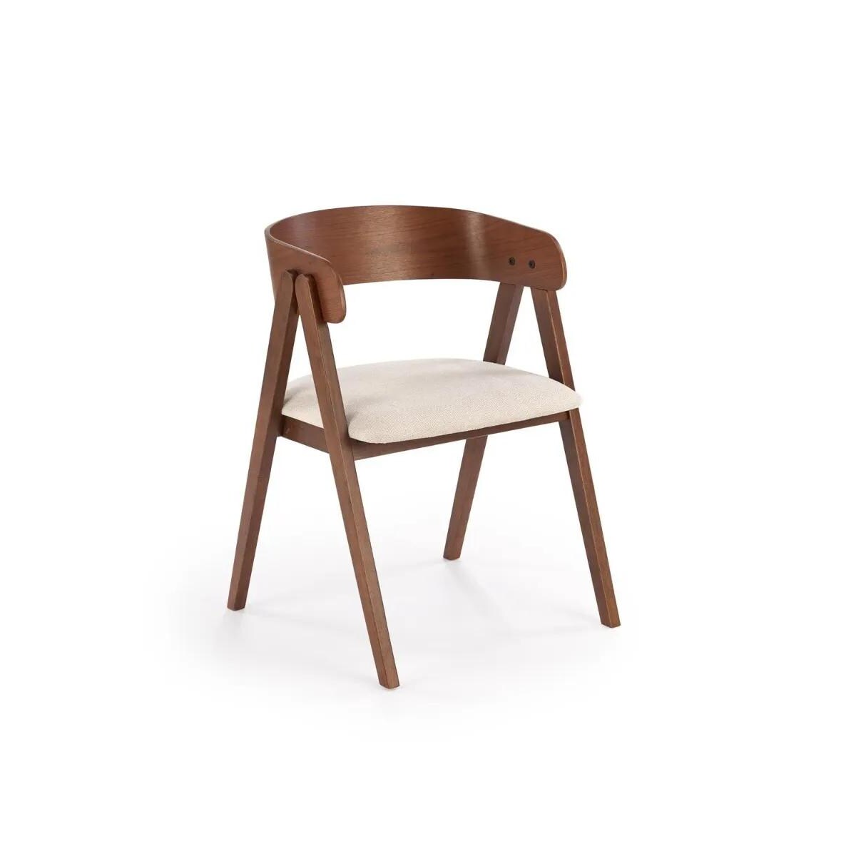 Krzesło K562 orzech/beżowe