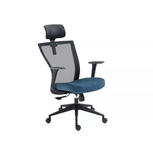 Fotel biurowy Q-328H czarny/niebieski