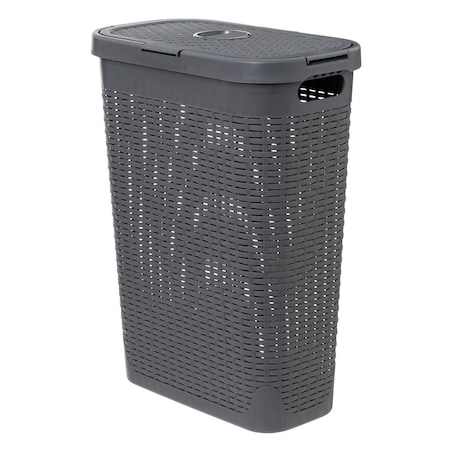 Wysoki kosz na pranie z plastiku, 40 l