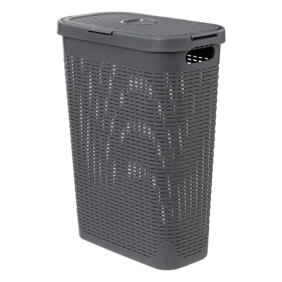 Wysoki kosz na pranie z plastiku, 40 l