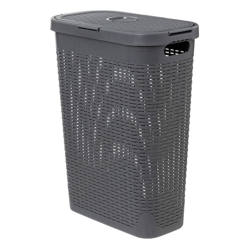 Wysoki kosz na pranie z plastiku, 40 l