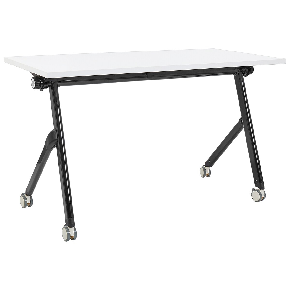 Składane biurko BENDI Biały 120 cm 60 cm z kółkami