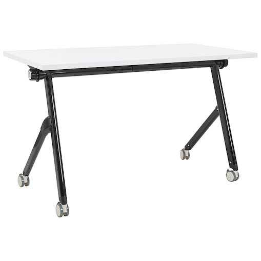 Składane biurko BENDI Biały 120 cm 60 cm z kółkami