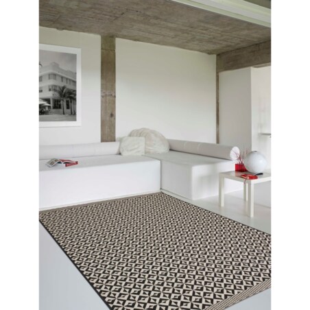 Dywan Modern Geometric black/beige 120x170cm, 120 x 170 cm
