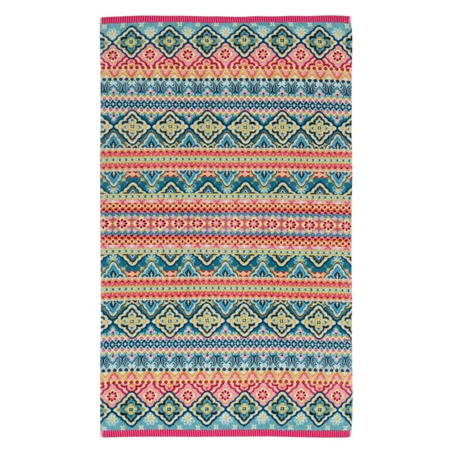 Duży ręcznik plażowy, stylowy ręcznik kąpielowy, 100% welur bawełniany - azteckie, egzotyczne wzory, PiP Studio