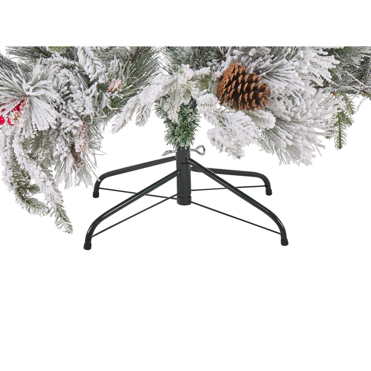 Ośnieżona sztuczna choinka 120 cm biała MASALA