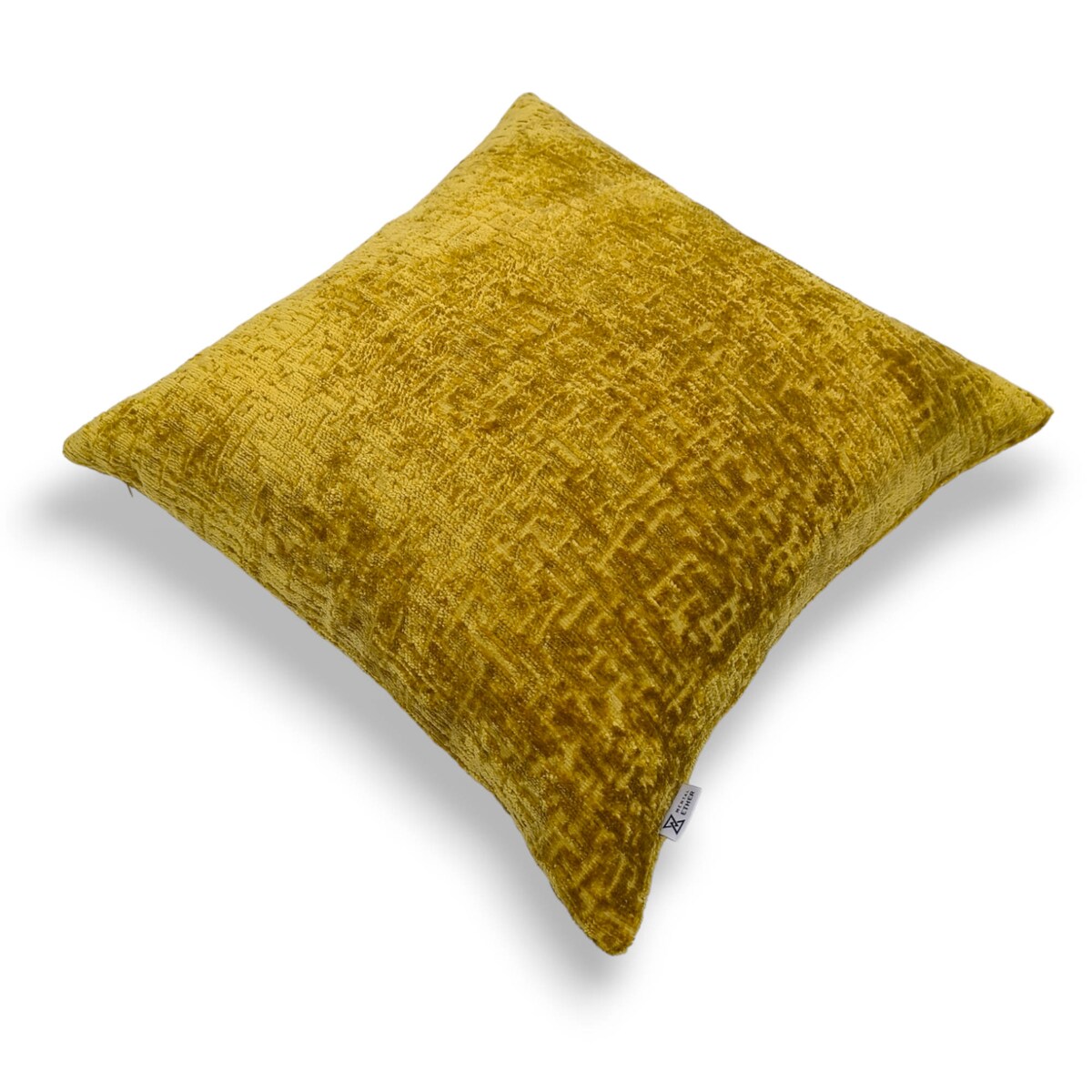 Duża musztardowa poduszka 50x50 Bess
