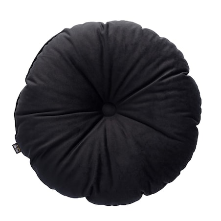 Poduszka Candy Dot, głęboka czerń, 37 cm, Posh Velvet