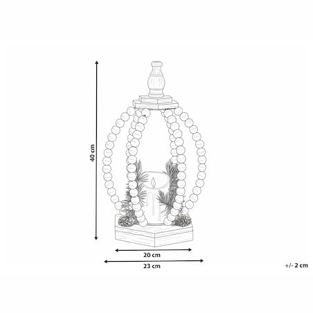 Dekoracja świąteczna LED PAJARVI 40 cm Jasnobrązowy