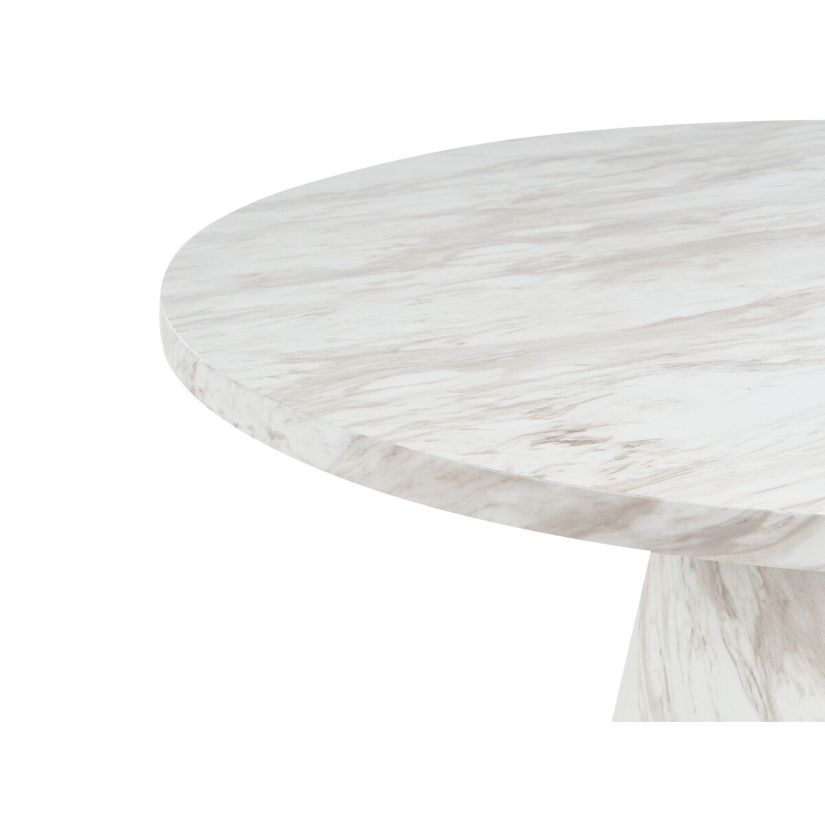 Stół do jadalni MERE Biały marmur 120 cm 120 cm