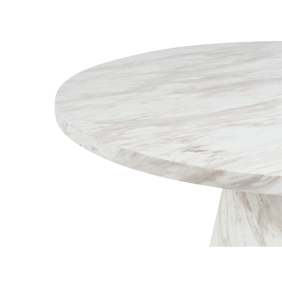 Stół do jadalni MERE Biały marmur 120 cm 120 cm