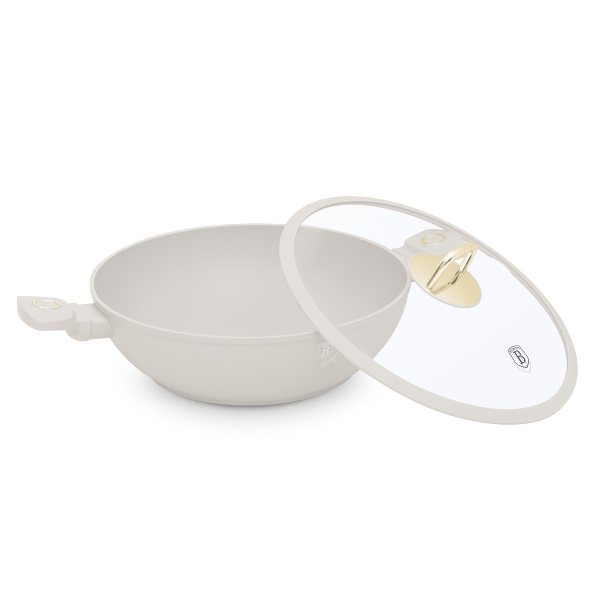 Patelnia Wok z pokrywka 30cm BerlingerHaus Sahara Collection