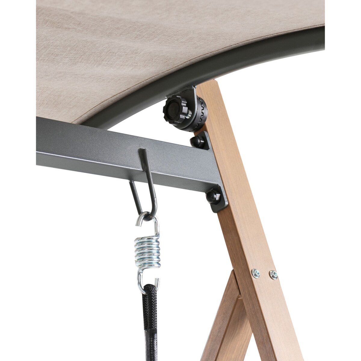 Huśtawka ogrodowa BONAGIA Metal Beżowy