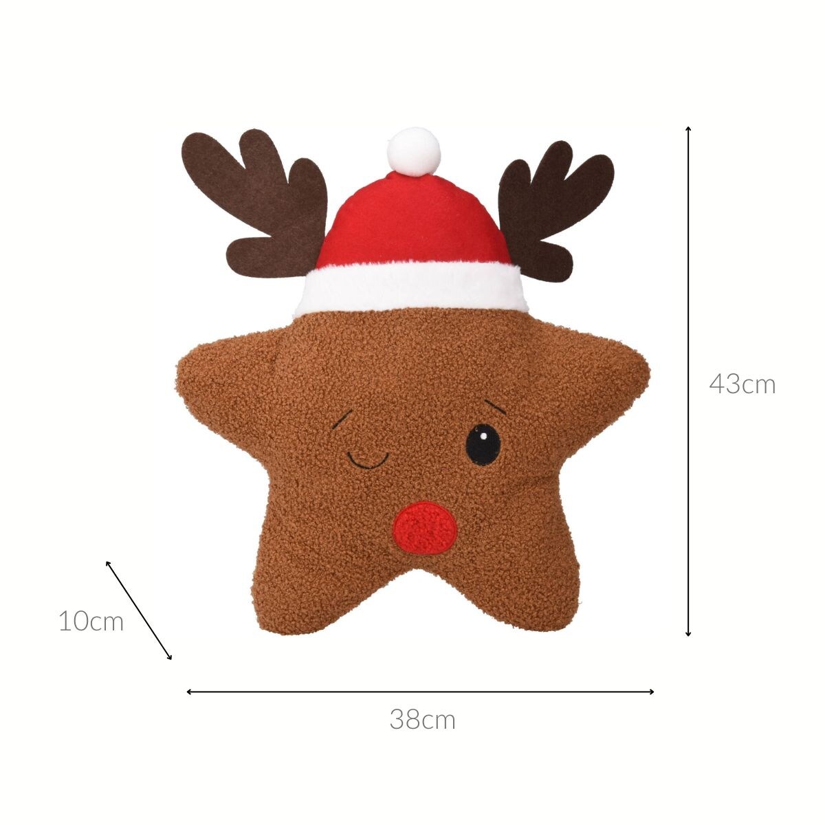 Dekoracyjna poduszka świąteczna, 43 cm