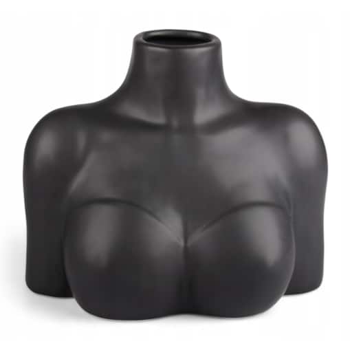 WAZON FEMINE czarny ceramiczny wys. 15cm