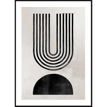 Poster Story, Plakat, Obraz - Czarny Łuk No1, wymiary 30 x 42 cm
