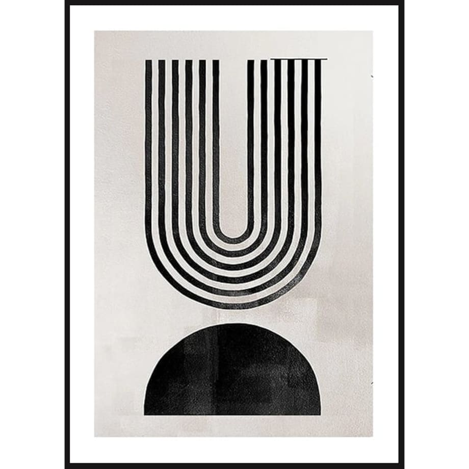 Poster Story, Plakat, Obraz - Czarny Łuk No1, wymiary 30 x 42 cm
