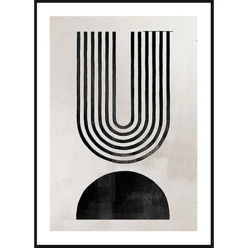 Poster Story, Plakat, Obraz - Czarny Łuk No1, wymiary 30 x 42 cm