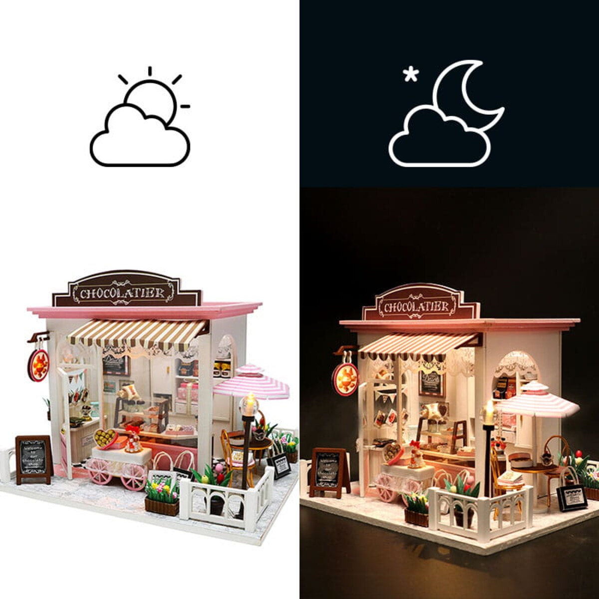 Miniaturowy domek - Cukiernia za rogiem