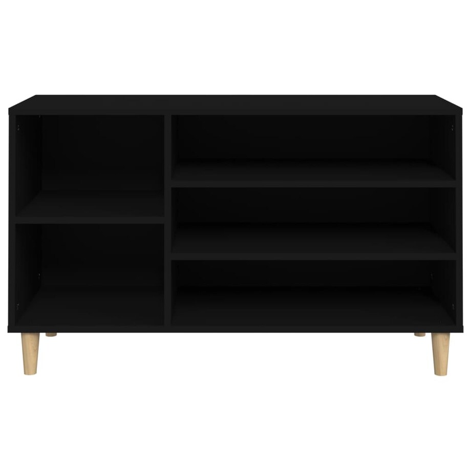 vidaXL Szafka na buty, czarna, 102x36x60 cm, materiał drewnopochodny