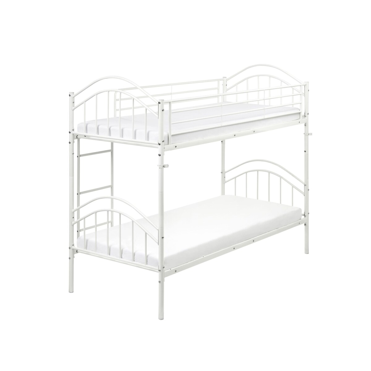Łóżko piętrowe Metal CHARTRES 90 x 200 cm Biały