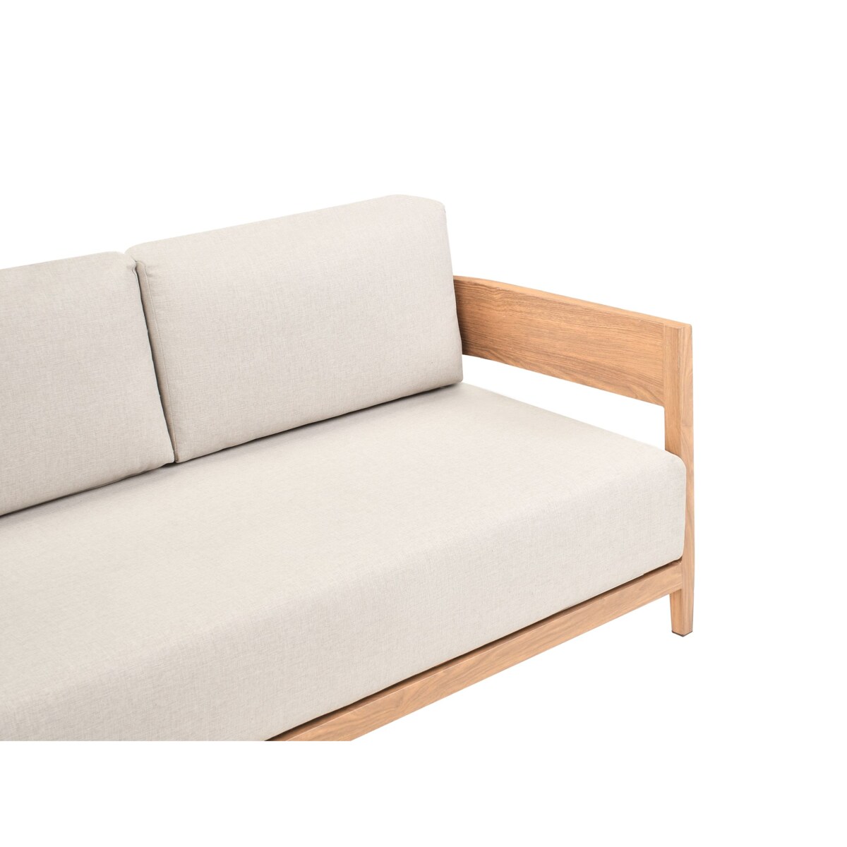 Sofa ogrodowa ze stolikiem dla 2 osób SAMPIERI Metal Jasnobrązowy