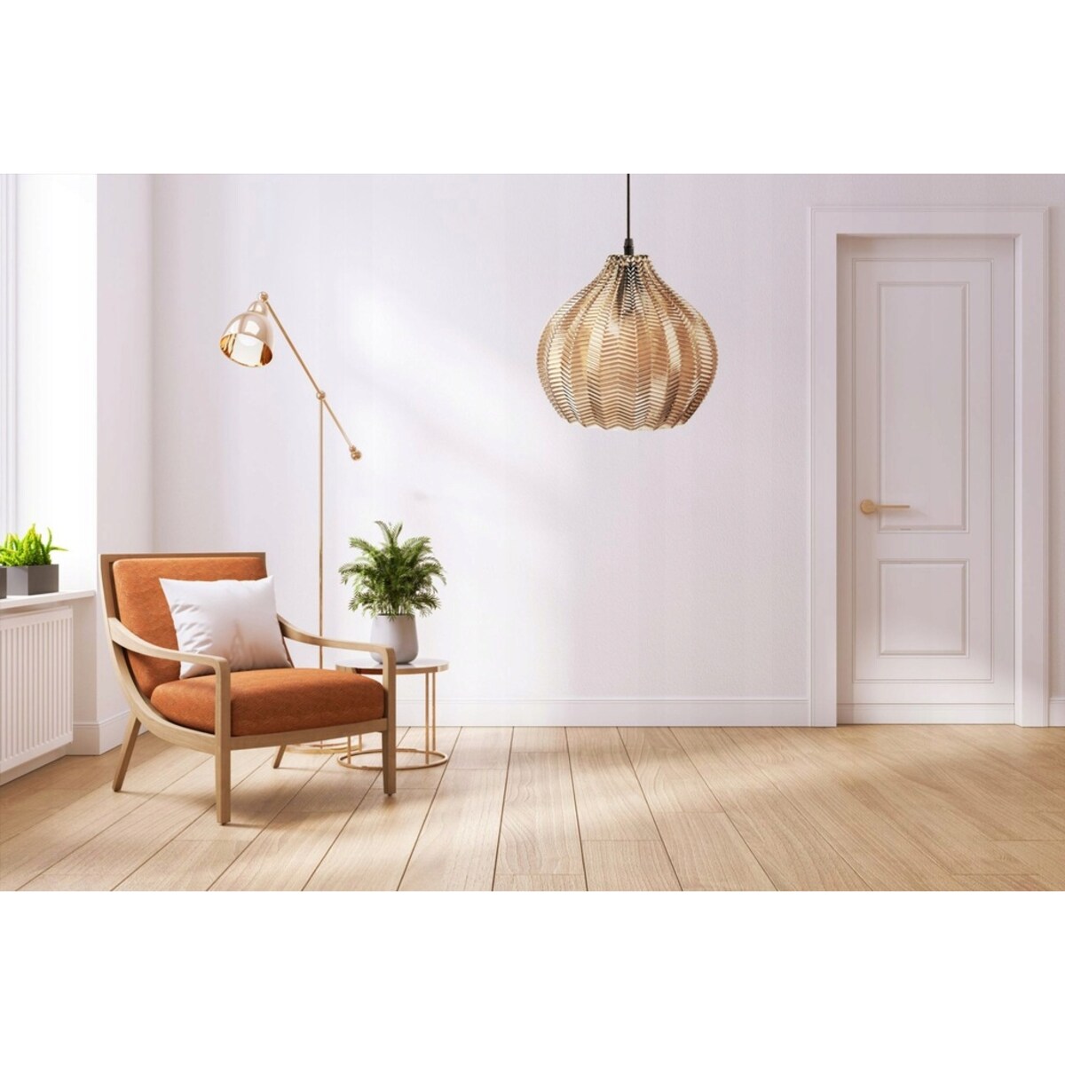 Lampa Sufitowa Wisząca Szklana Retro Szkło