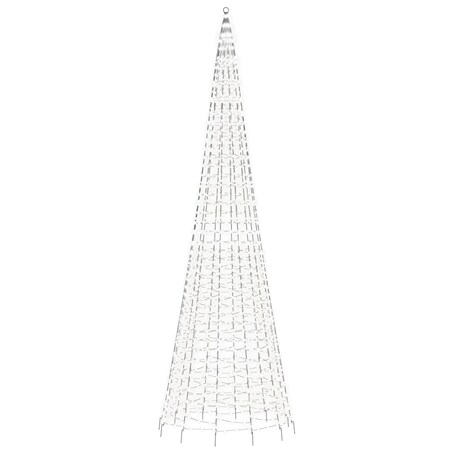 vidaXL Choinka LED 1534 diody LED Zimna biel 500 cm