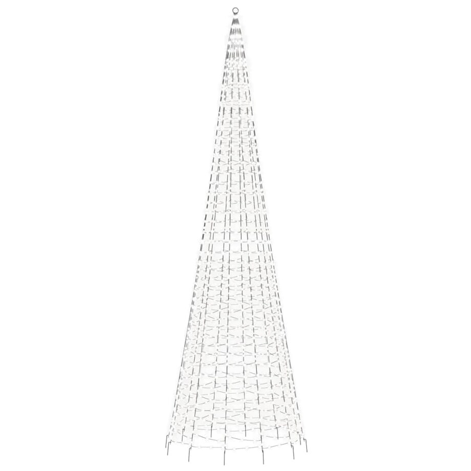 vidaXL Choinka LED 1534 diody LED Zimna biel 500 cm