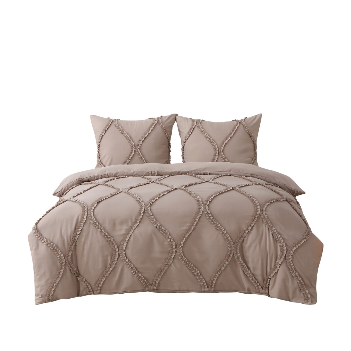 pościel "royal" 160x200 cm mikrofibra beż