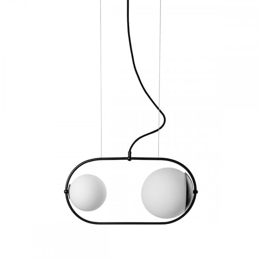 KOBAN A czarna sufitowa lampa wisząca